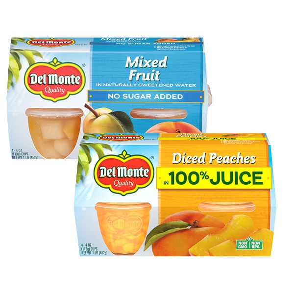 Save on Dole Fruit Cups Mixed Fruit No Sugar Added - 4 ct Order Online  Delivery