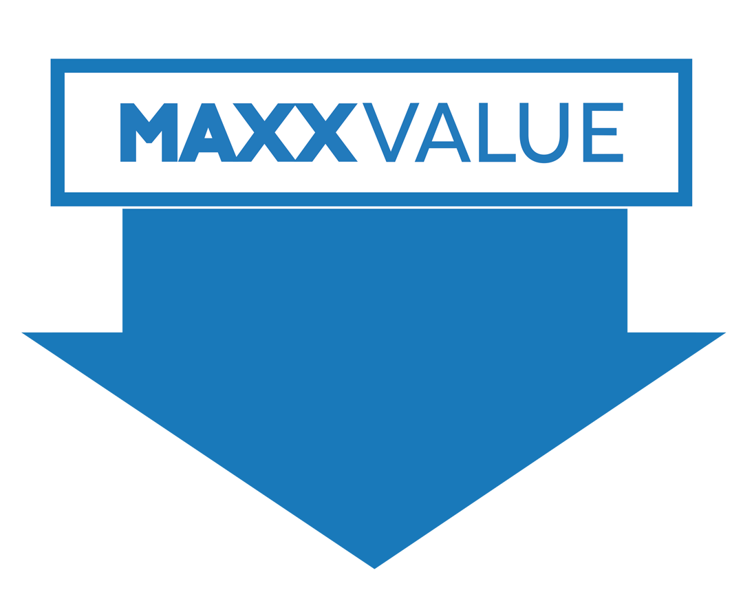 MAXXvalue price tag